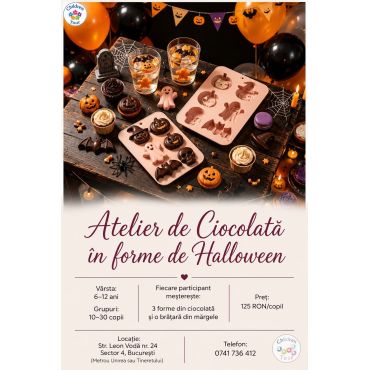 Atelier de Ciocolata in forme de Halloween #childrentour
