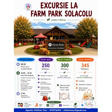 Excursie la FarmPark Solacolu, cu activitati incluse #childrentour
