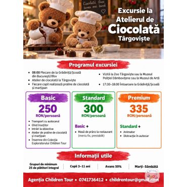 Excursie Magia Ciocolatei la Targoviste #childrentour