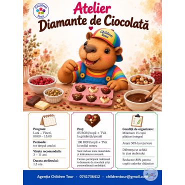 Atelier - Diamante de Ciocolata #childrentour