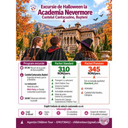 Excursie de Halloween la Busteni-pentru gimnaziu si liceu #childrentour