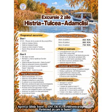 Excursie 2 zile la Tulcea-Histria-Adamclisi #childrentour