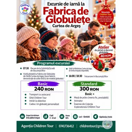 Excursie la Fabrica de Globulete Curtea de Arges, CU ATELIER DE PICTAT GLOBULETE #childrentour