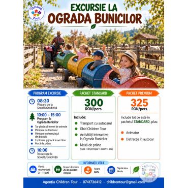 Excursie la Ferma Ograda Bunicilor, cu activitati incluse #childrentour
