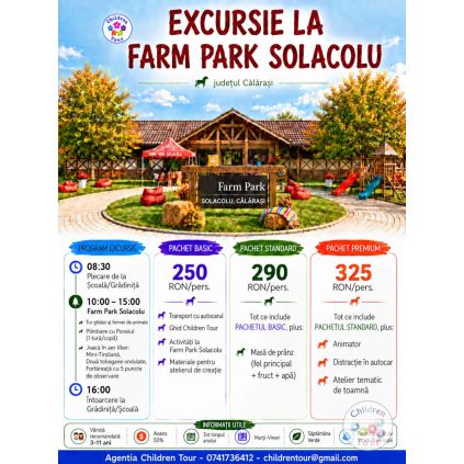 Excursie la FarmPark Solacolu, cu activitati incluse #childrentour